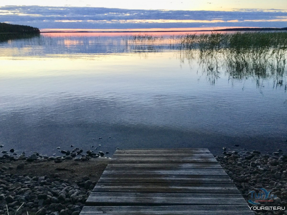 Озеро Сямозеро закат