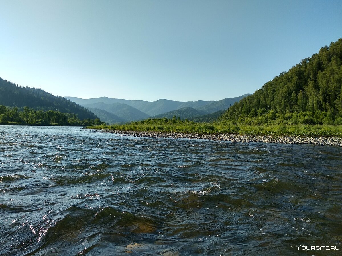 Река в Междуреченске Кемеровской области