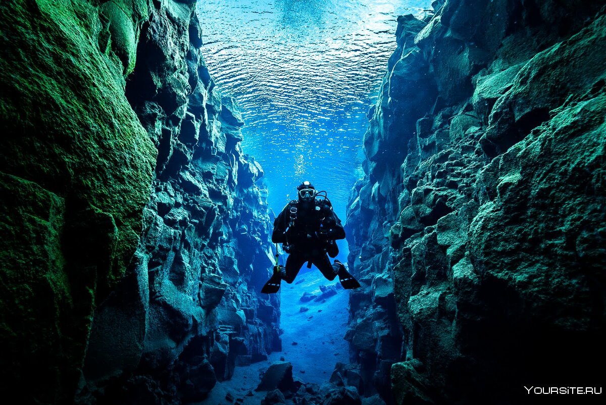 Ущелье Силфра, Исландия