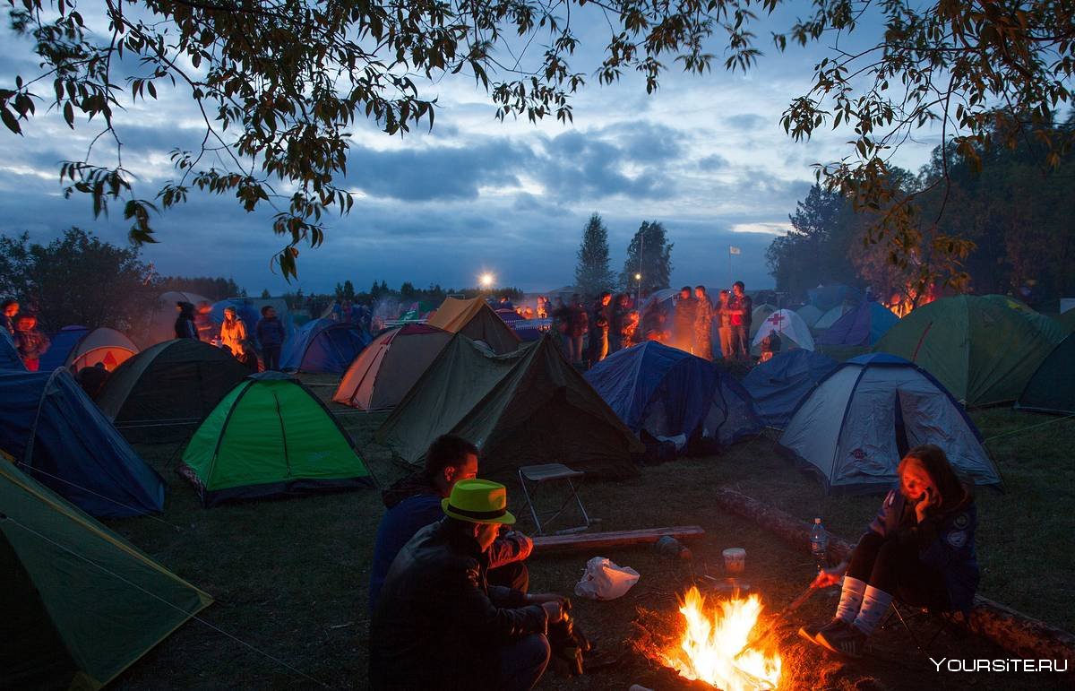 Красноярские столбы палаточный лагерь