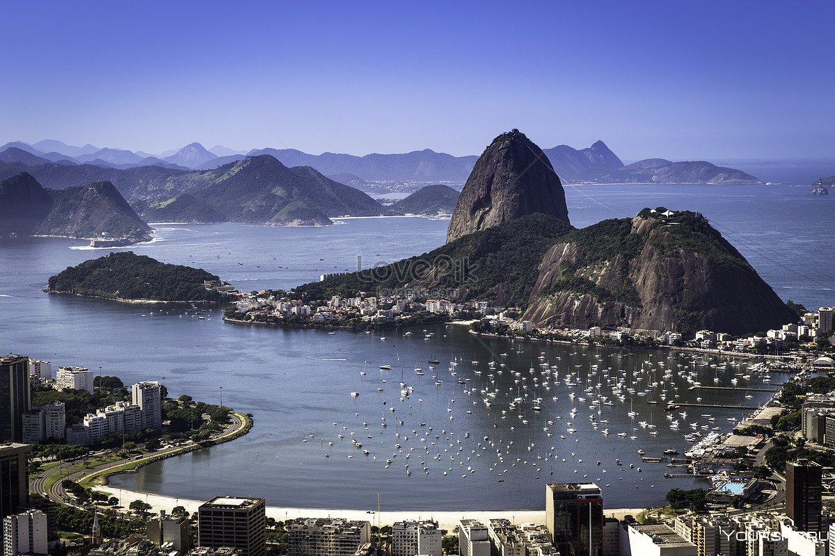 Бразилия гора «cахарная голова» (Рио-де-Жанейро)