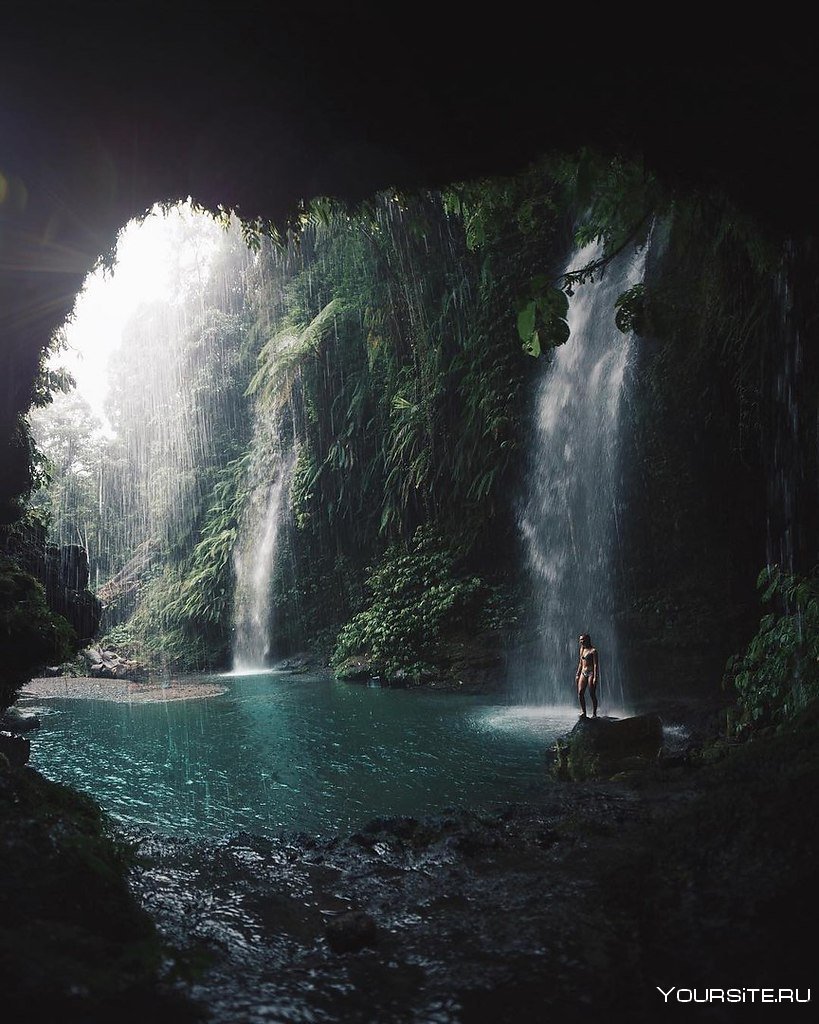 Ломбок водопад Риджани