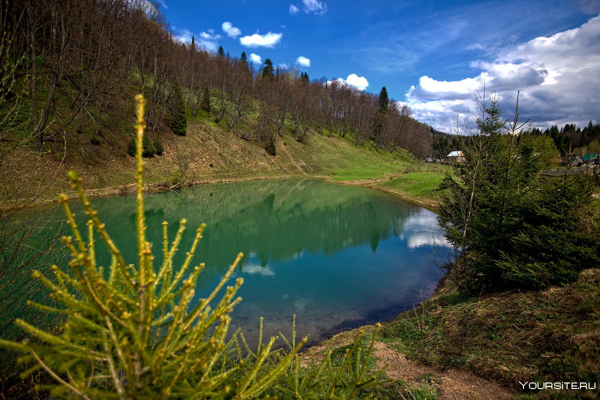 Голубое озеро Башкирия Нуримановский район