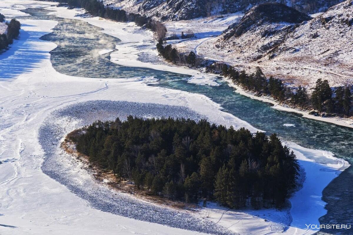 Долина духов Алтай зимой