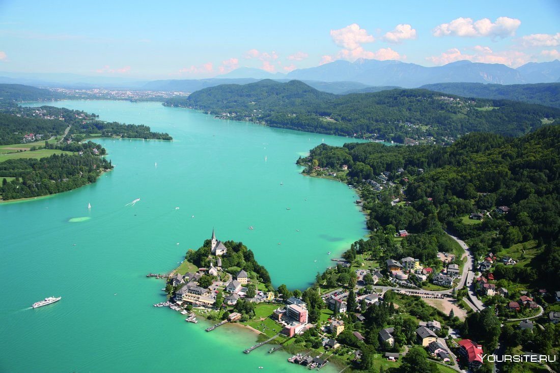 Вертерзее озеро в Австрии