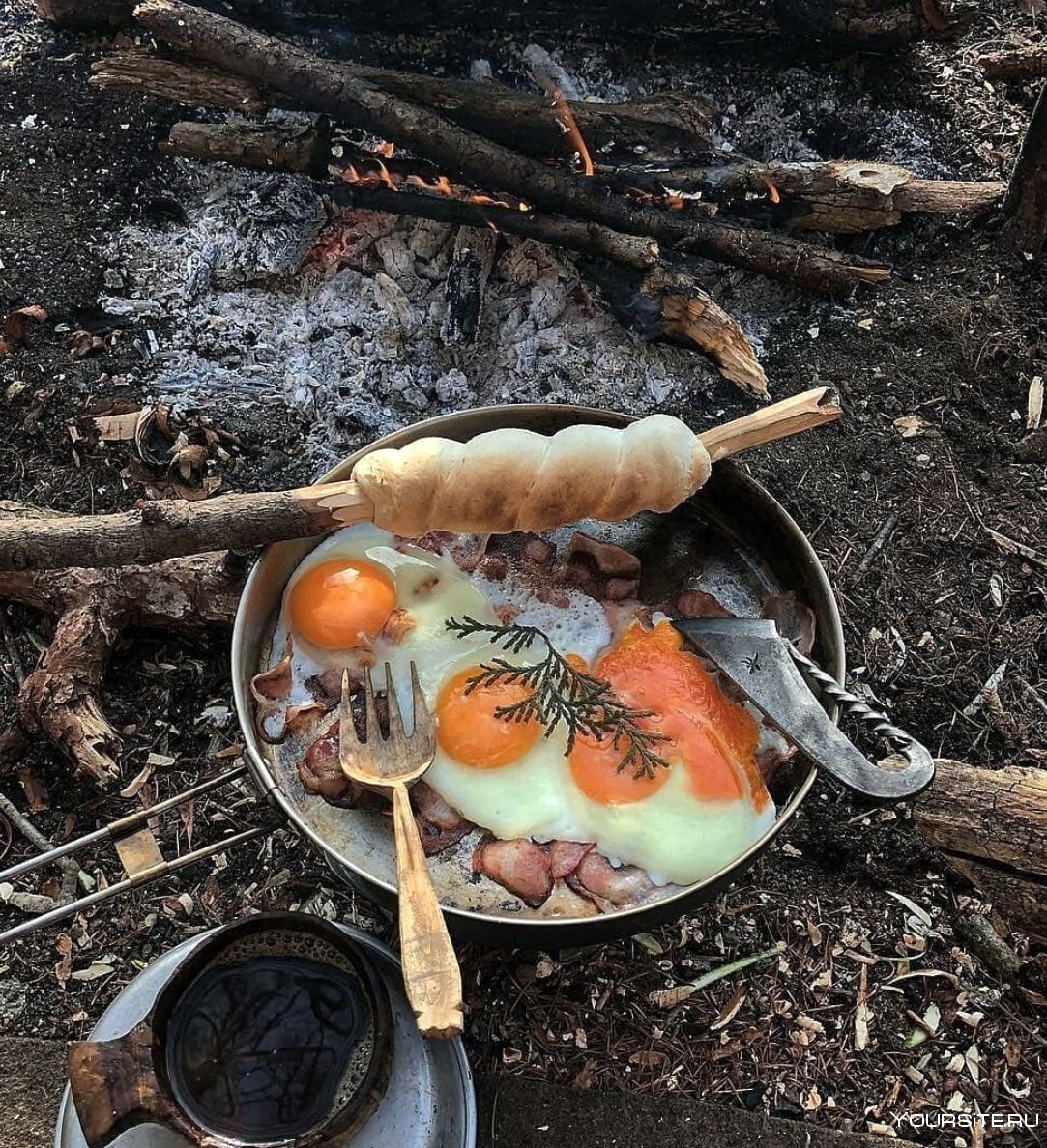 Бушкрафт завтрак