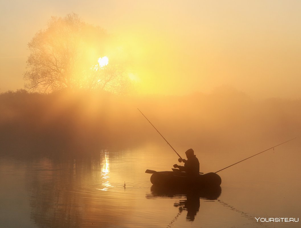 Рассвет на рыбалке