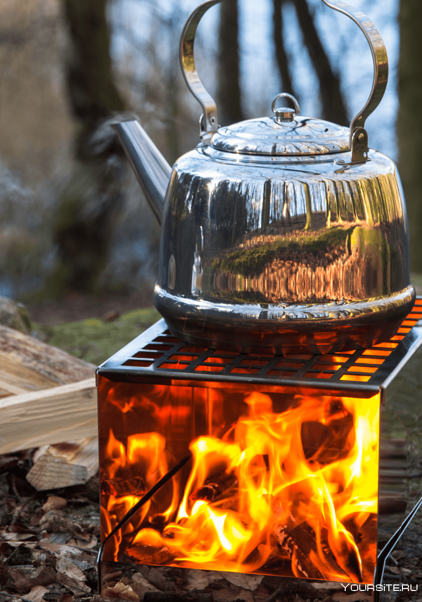 Чайник для походов на огне