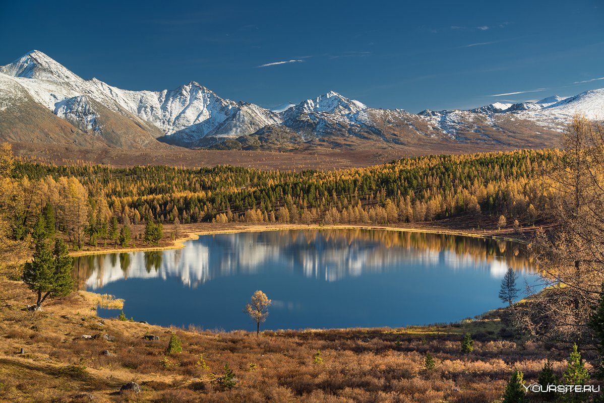 Озеро Киделю горный Алтай осень