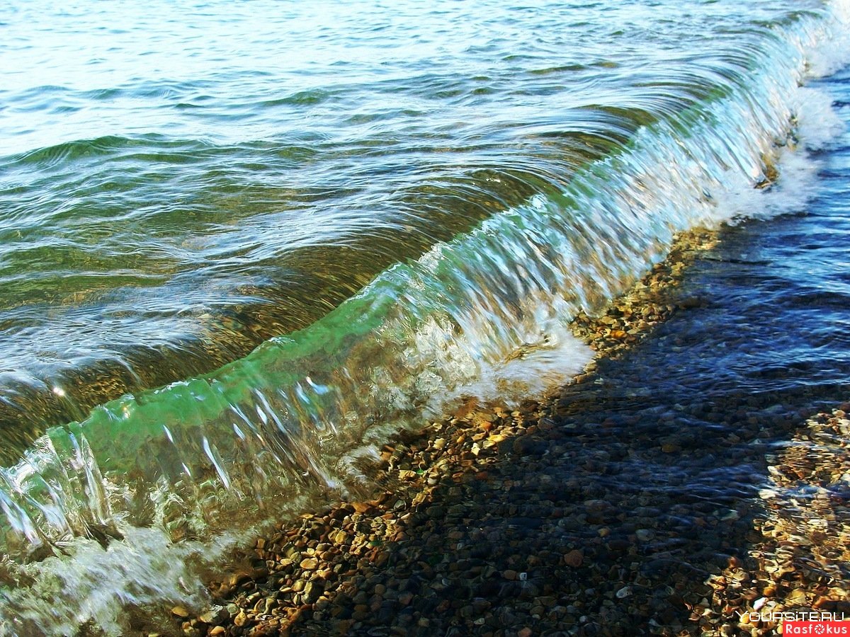 Байкал пейзаж с волнами