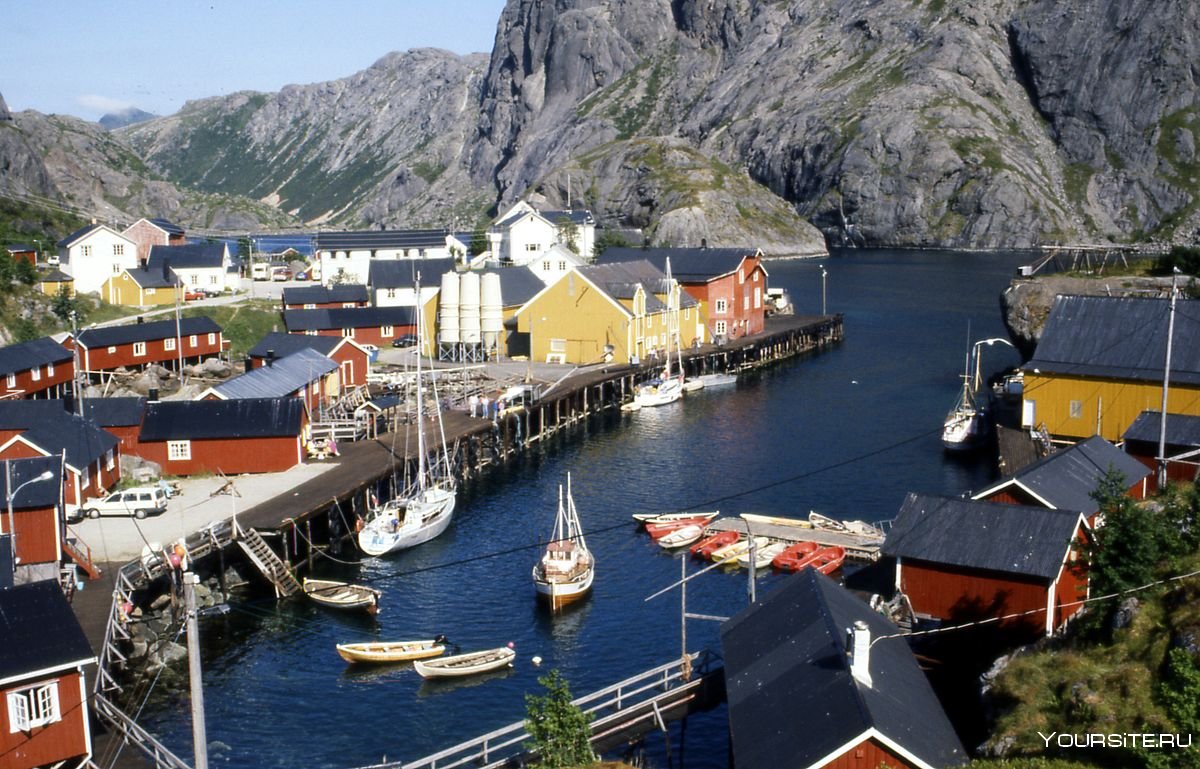 Лофотенские острова паромы Норвегия