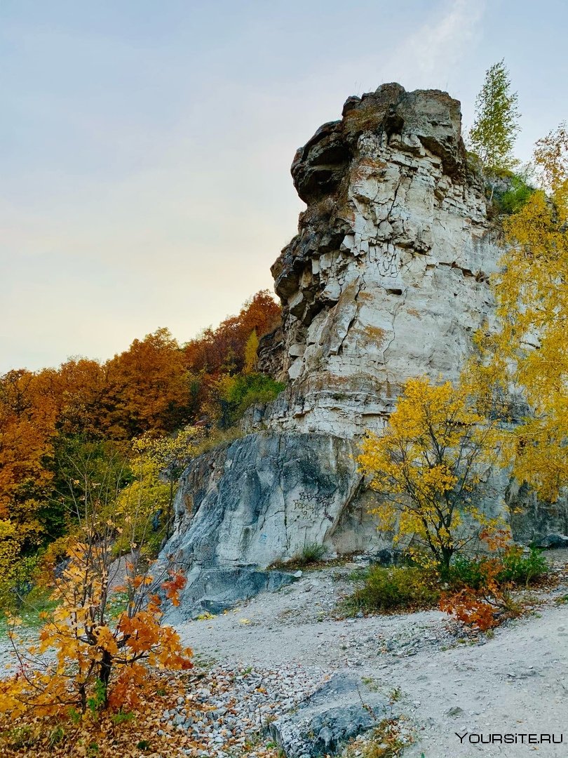 Скала белый камень Самарская область