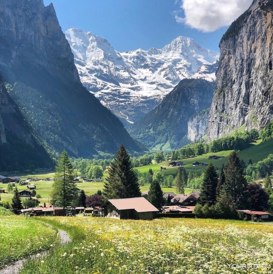 Природа Швейцарии Альпы