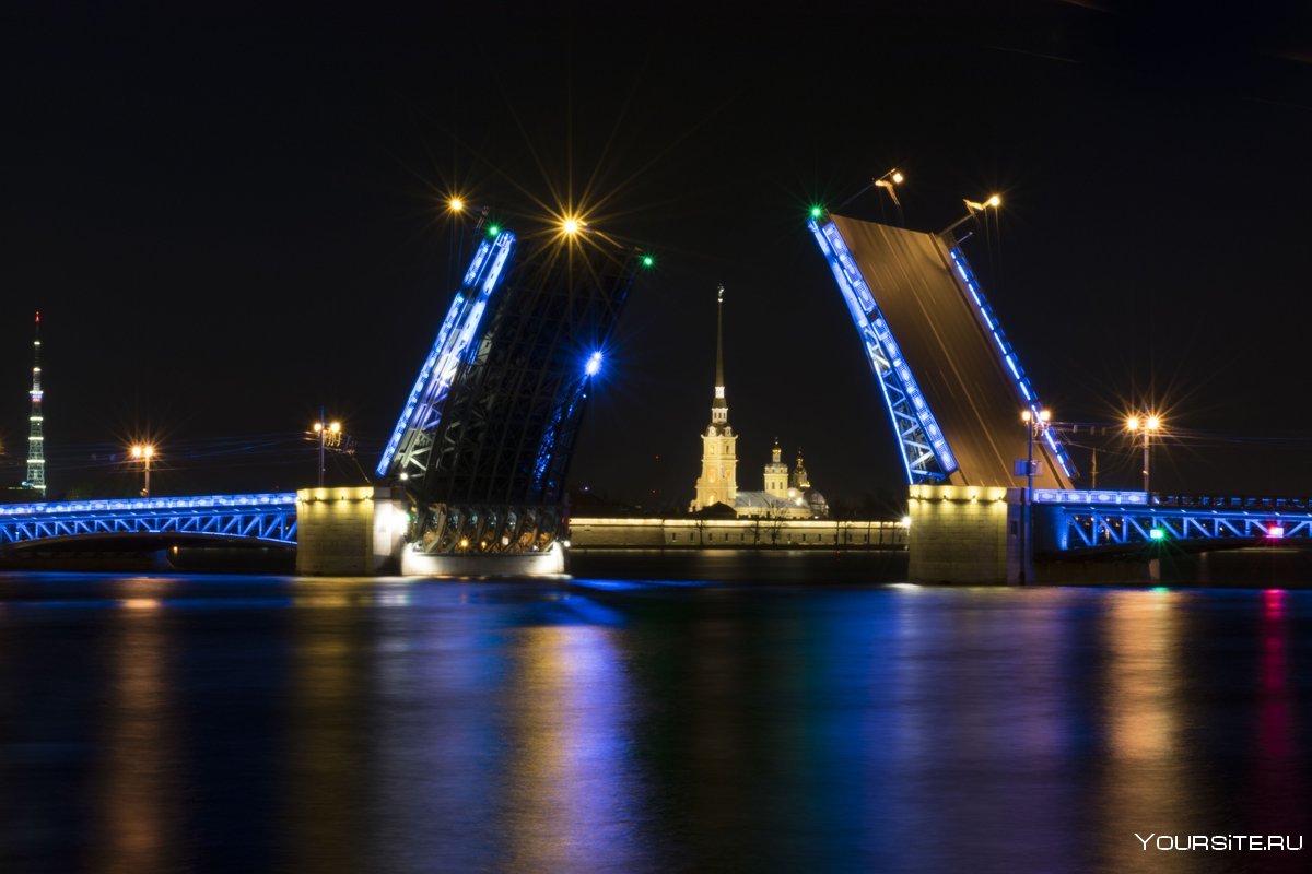 Зимний Санкт-Петербург Дворцовый мост