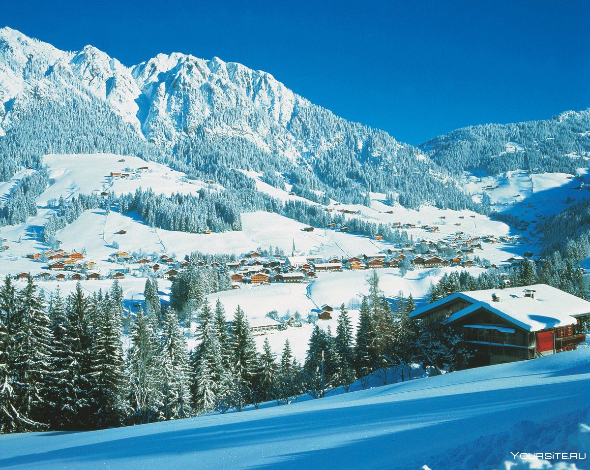 Альпбах Австрия зимой