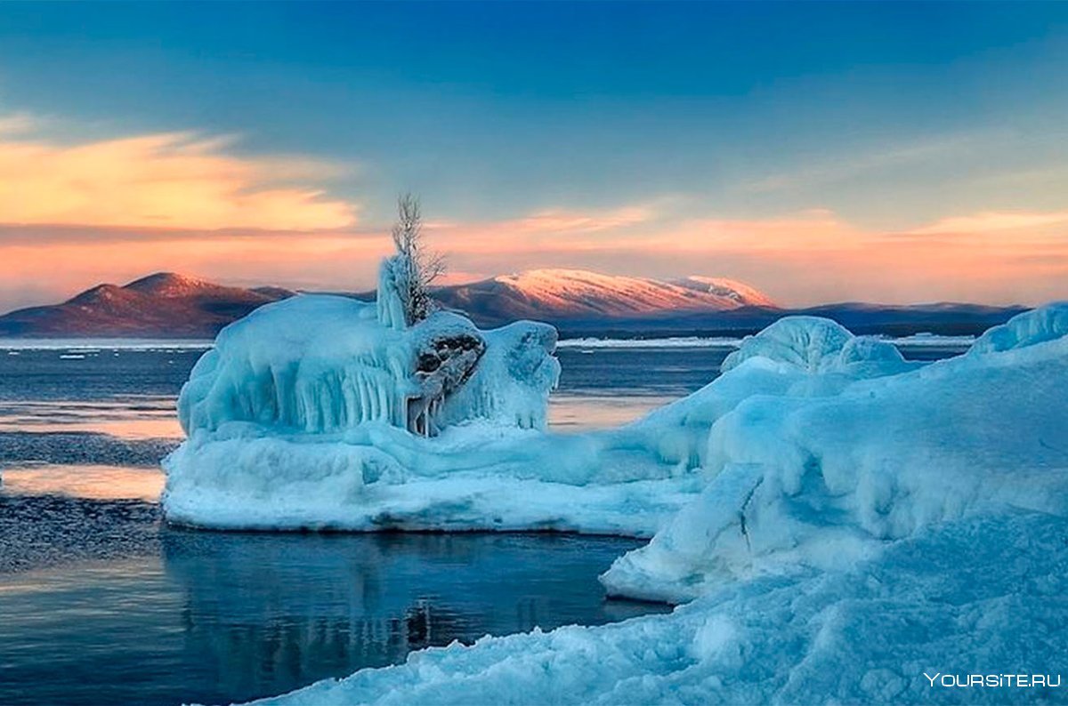 Зимний Байкал Шаманка лед