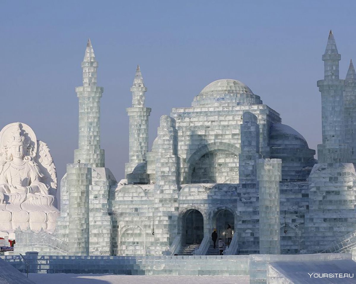 Ледяные дворцы арт фэнтези Харбин