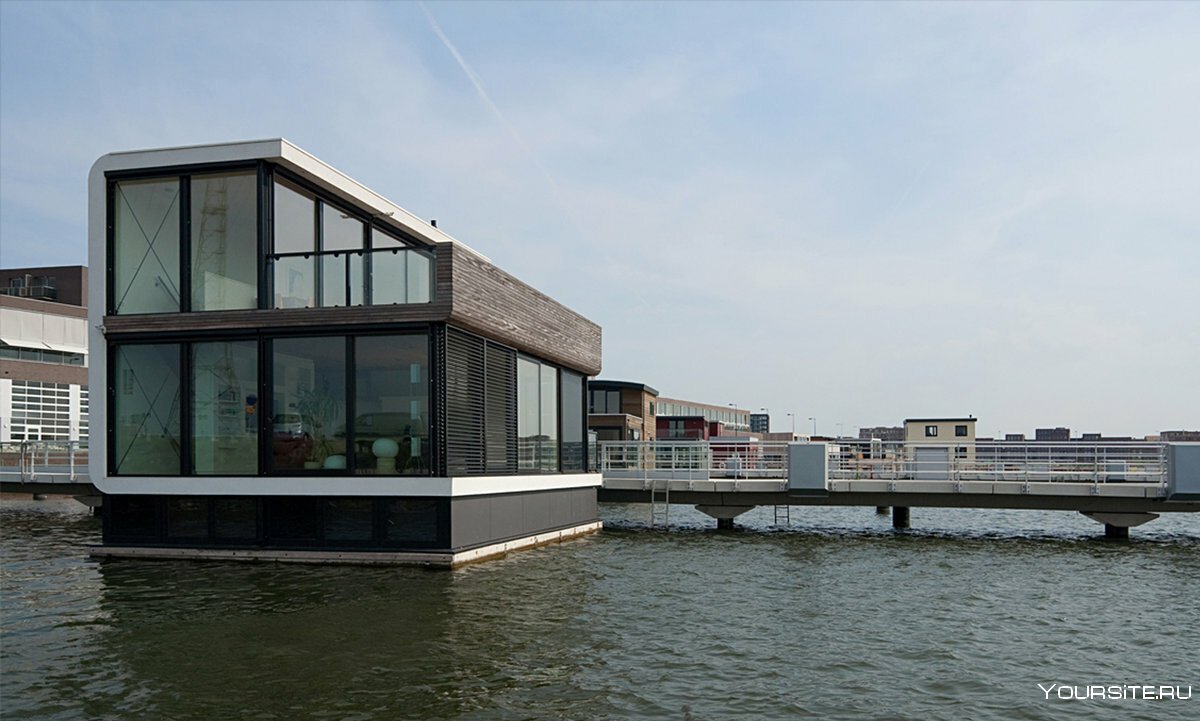 Дебаркадер Амстердам дома на воде