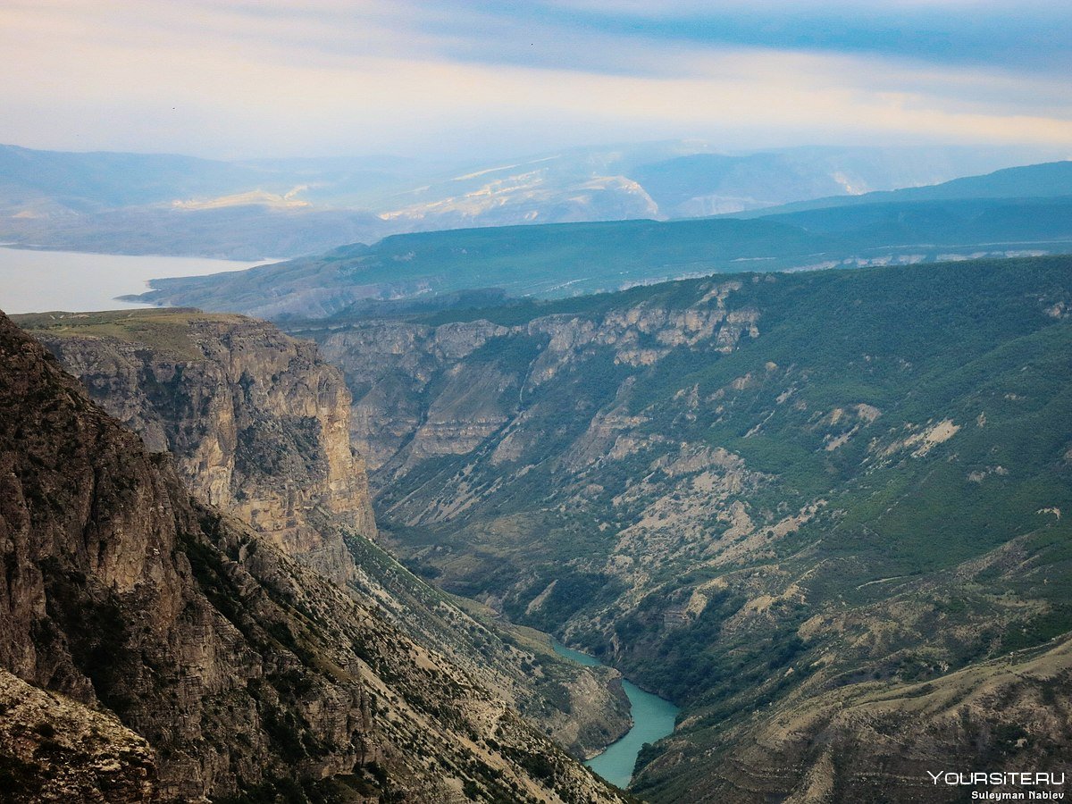 Сулакский каньон в Дагестане зимой