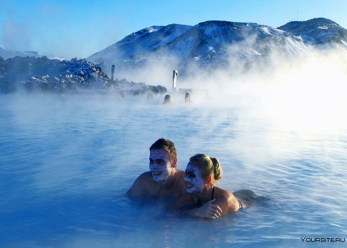 Исландия горячие источники голубая Лагуна