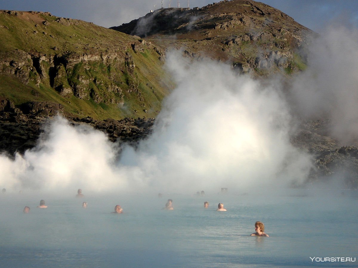 Голубая Лагуна геотермальное озеро Исландия