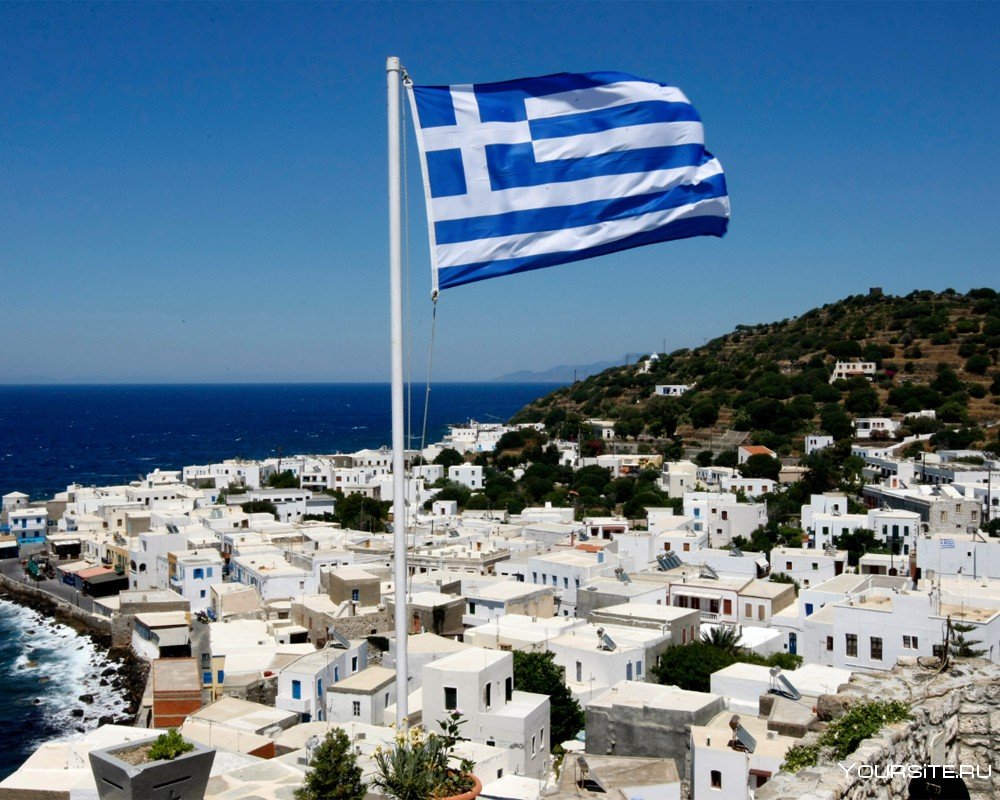 Греция Родос флаг