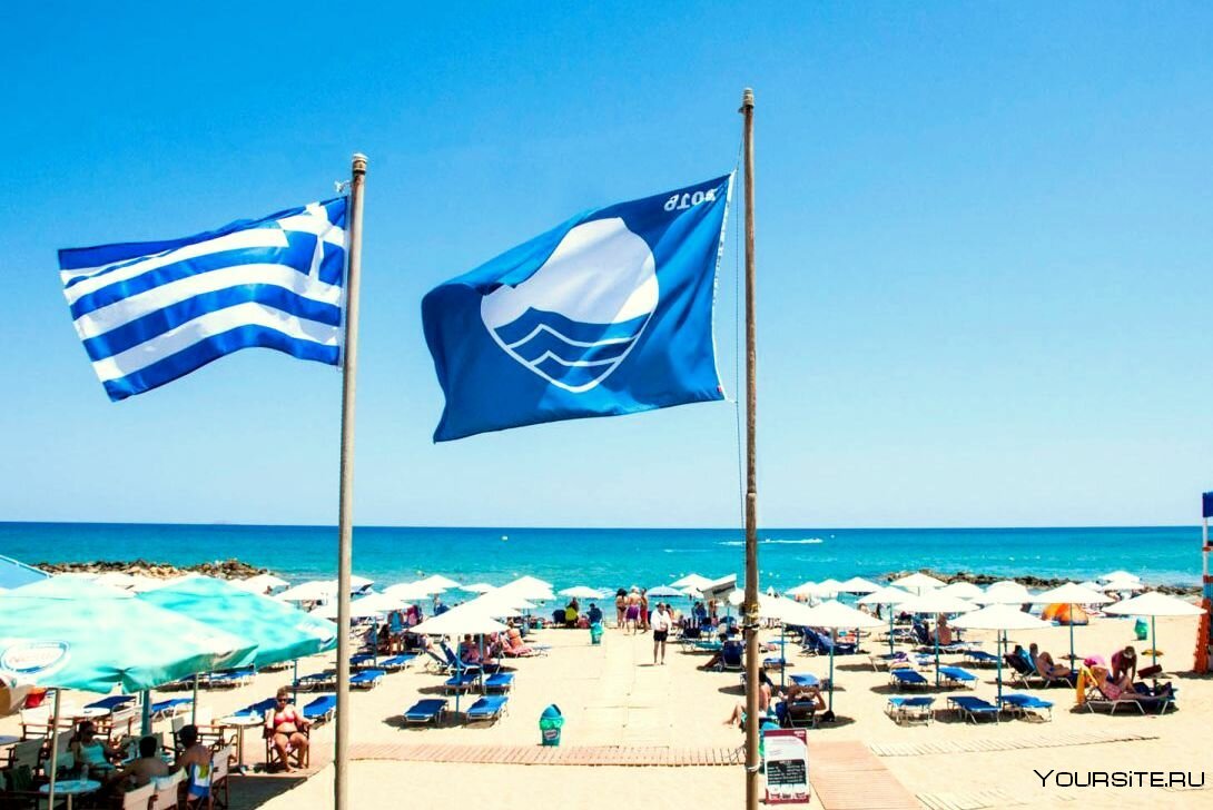 Греция пляжи с голубым флагом