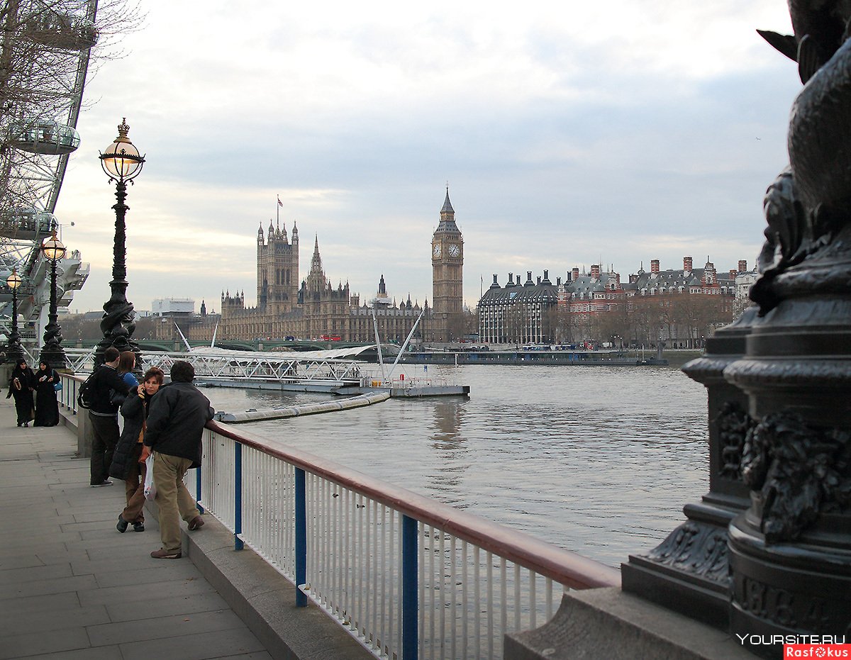 Лондон колесо обозрения на Темзе