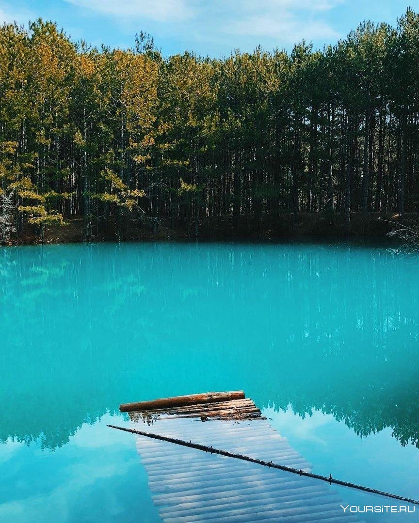 голубые озера в крыму