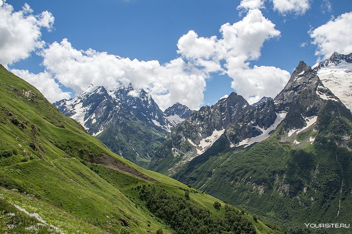 Главный кавказский хребет вершины