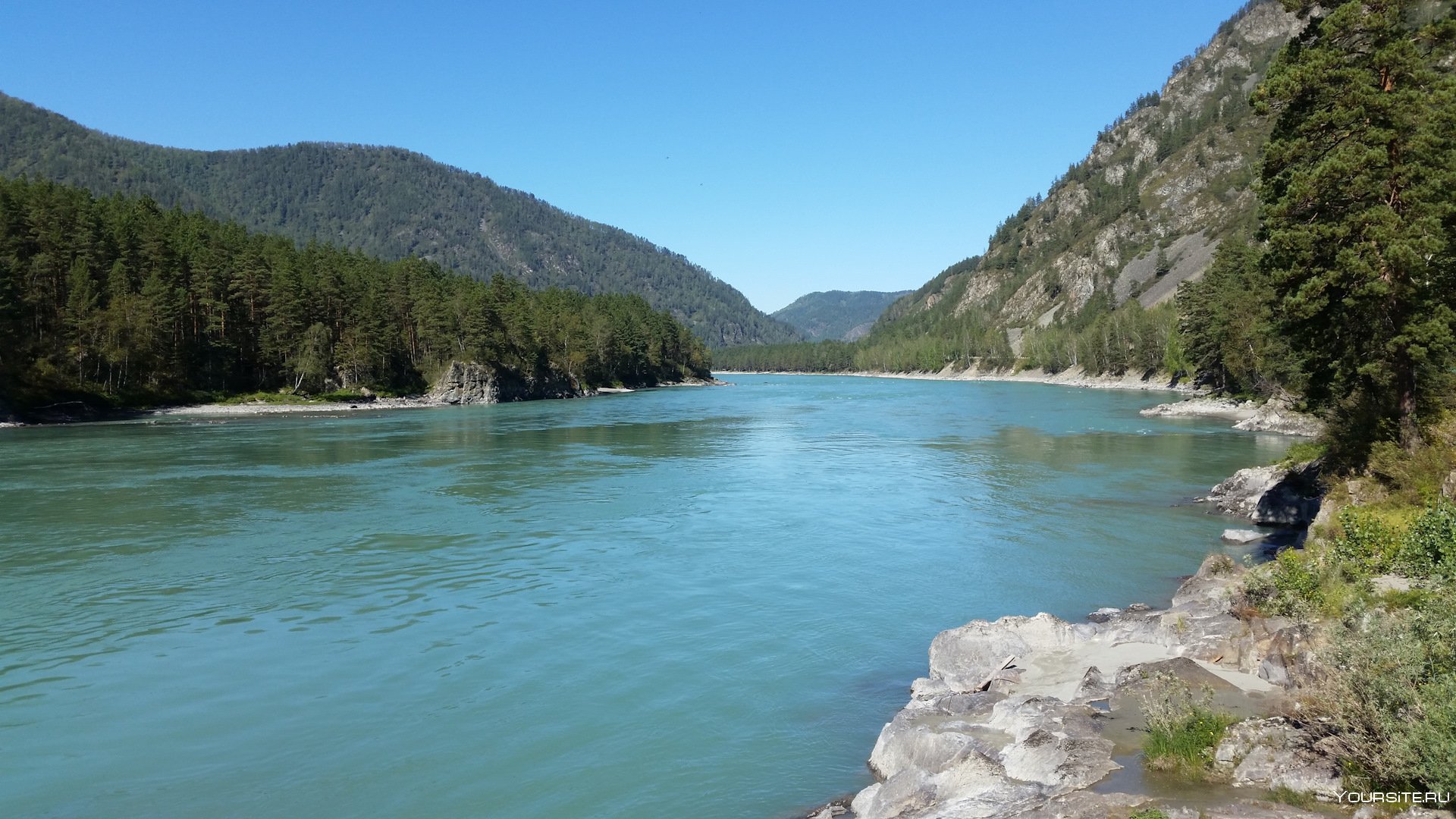 Река Катунь Обои