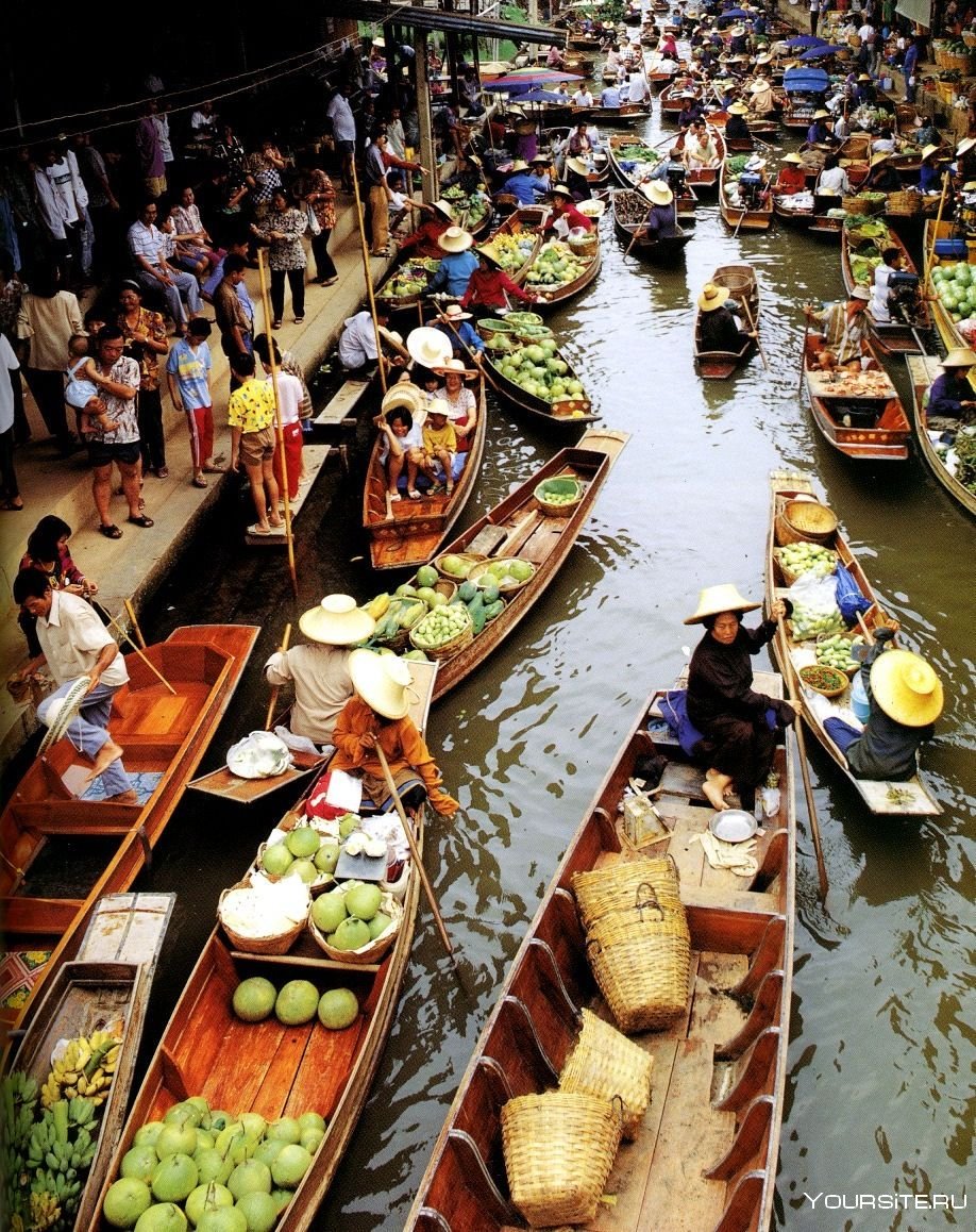 Плавучий рынок в Бангкоке