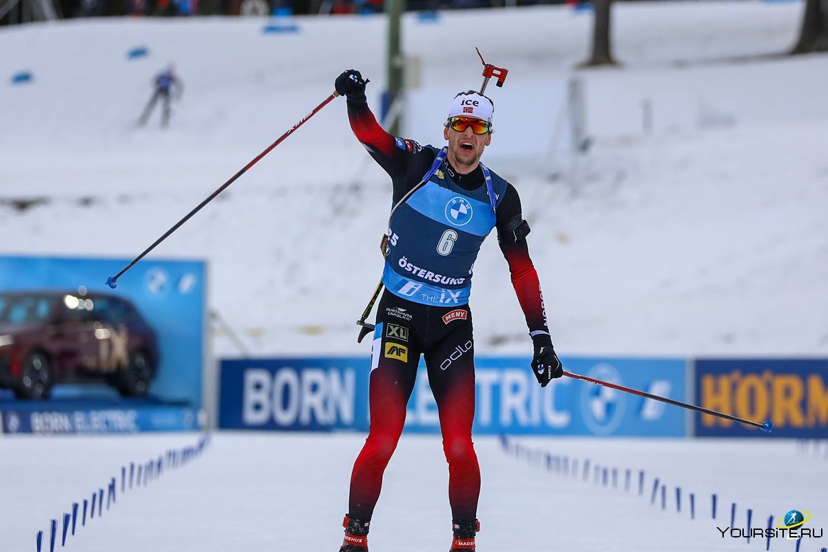 Норвежец биатлонист чемпион