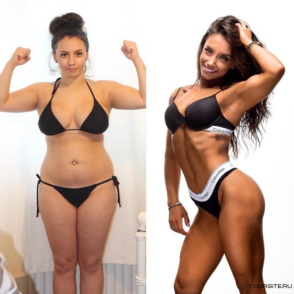 Фитнес до и после