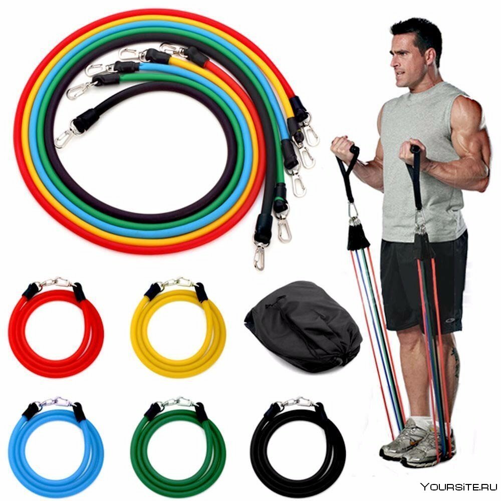 Эспандер универсальный Starfit es-603 (7х11х1000 мм) 44 х 11.2 см