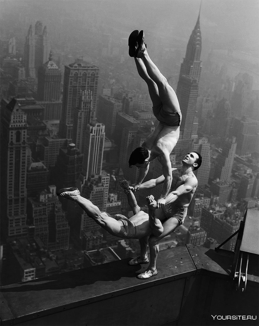 Акробаты на Эмпайр Стейт Билдинг 1934