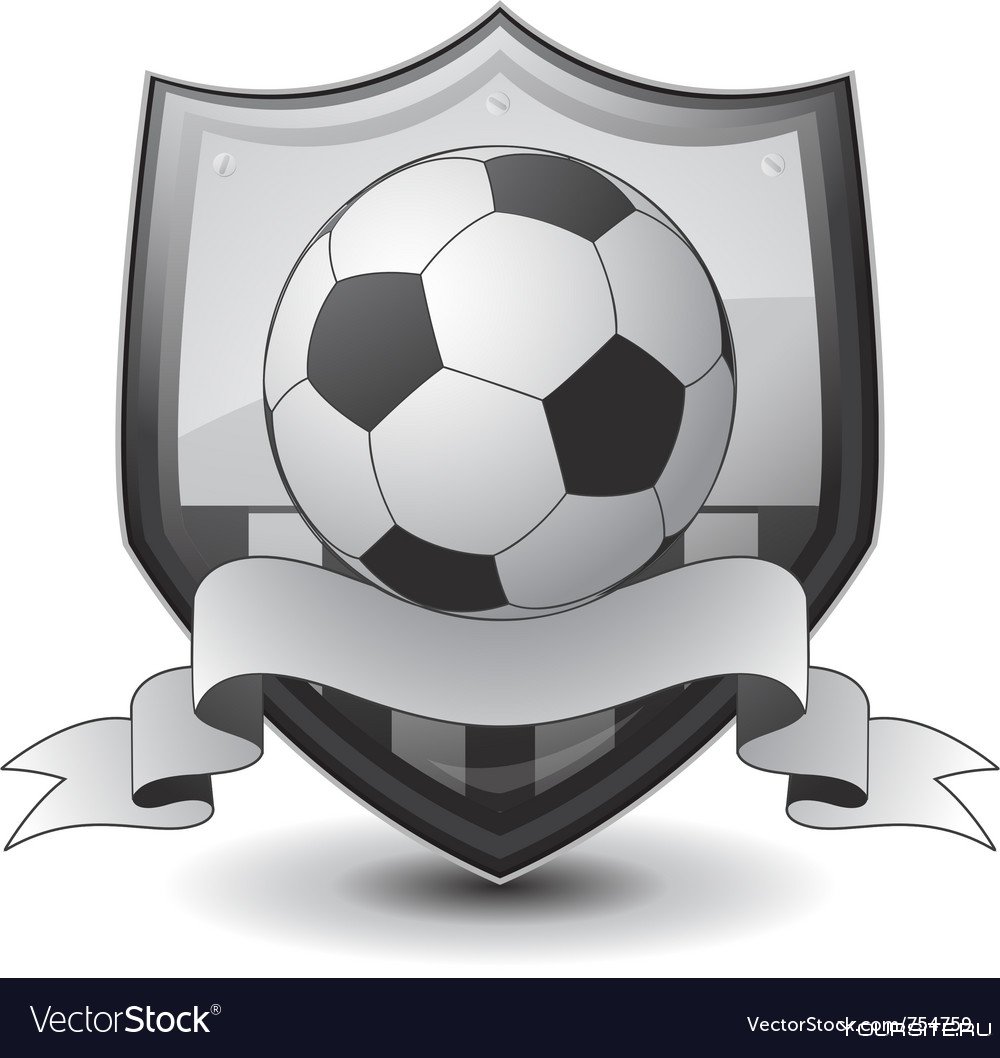 Футбольная эмблема щит