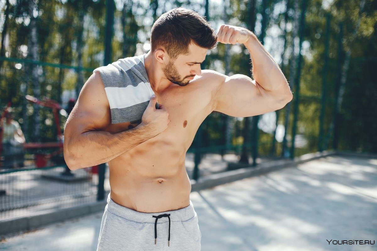 Спорт показ мышц