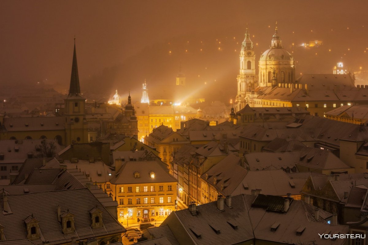 Прага Чехия зимняя
