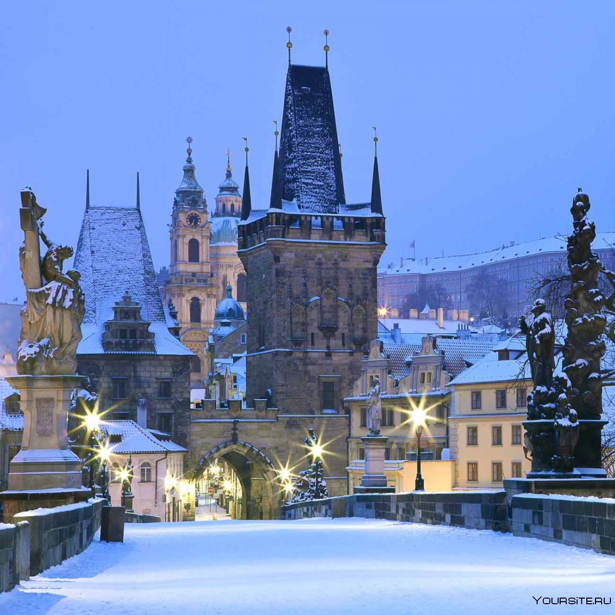 Достопримечательности зимней Праги