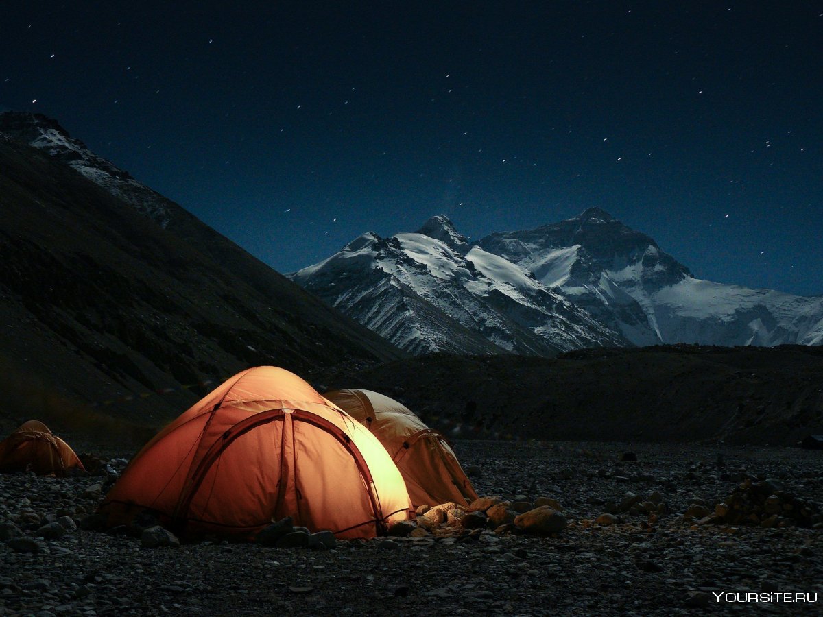 Палатки на Эвересте