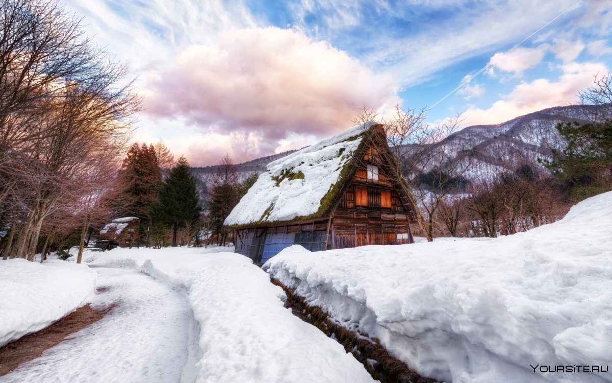 Карпатская деревня зимой