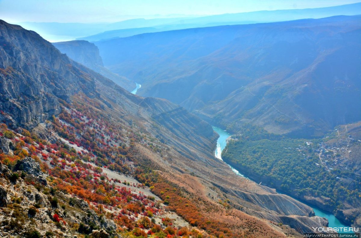 Осенний Сулакский каньон