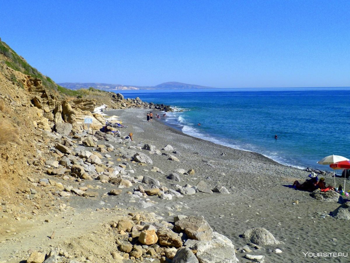 Галечный пляж в Болгарии