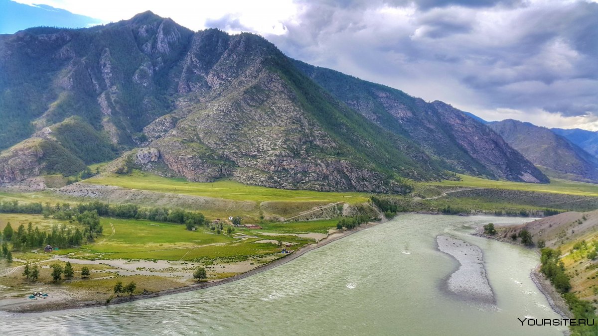 Река Катунь горный Алтай фото