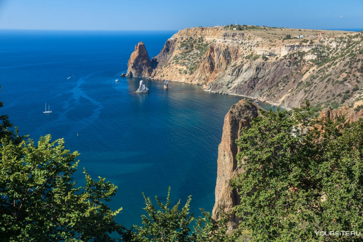 Мыса Фиолент в черном море
