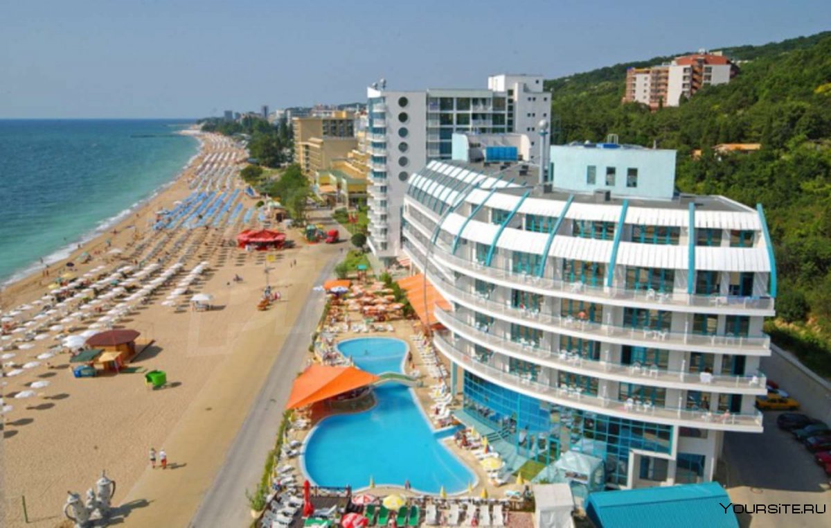Пляж курорта золотые Пески Болгария