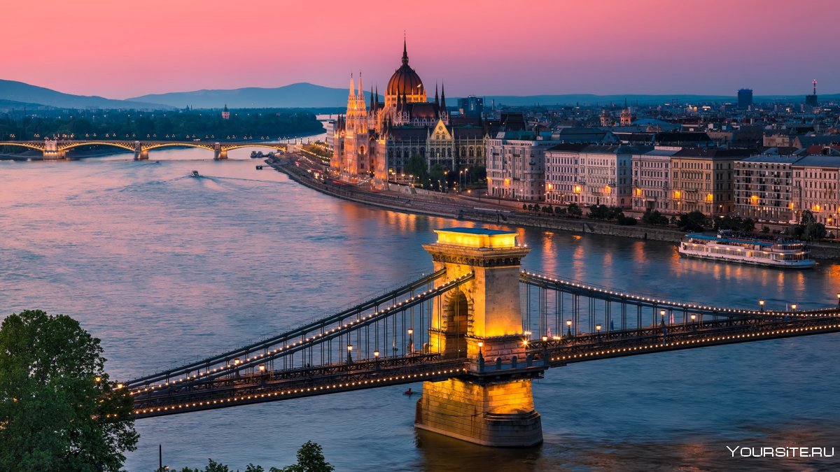 Река Дунай в Венгрии