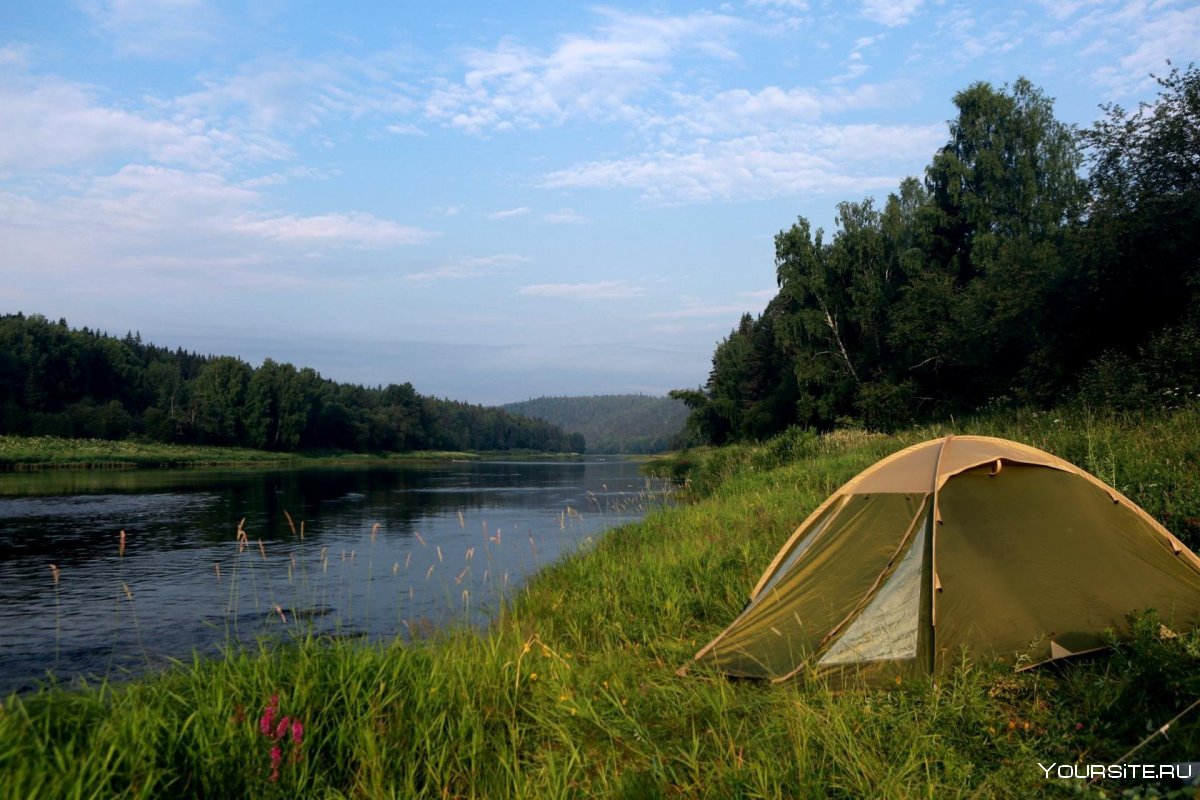 Палаточный лагерь река Чусовая