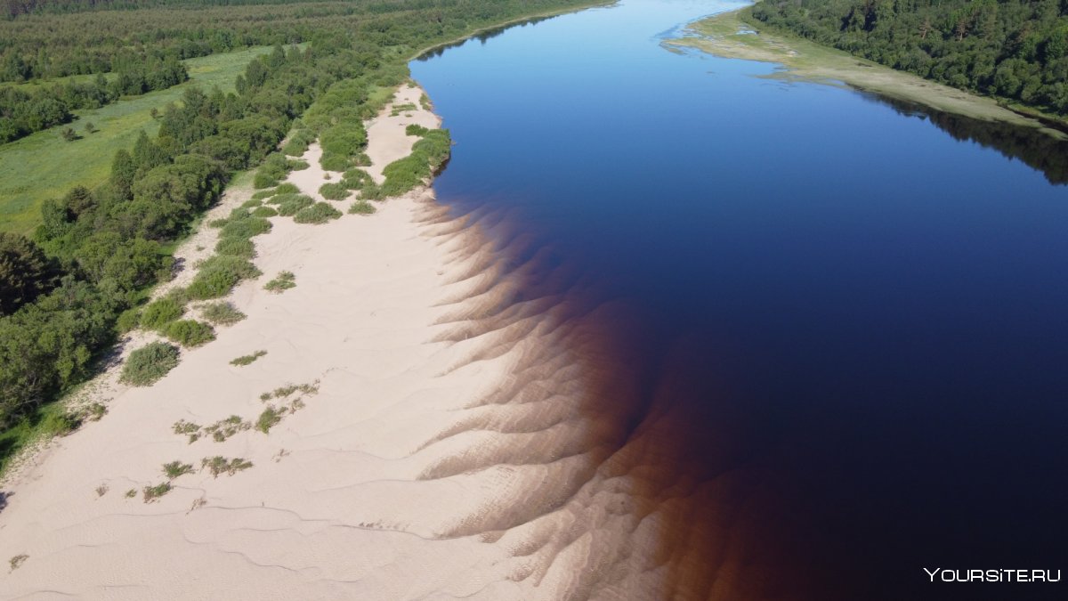 Река Северная Двина природных объектов